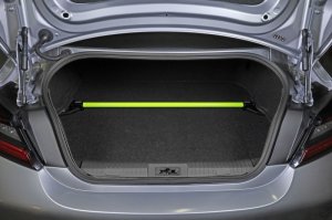 Toyota 86 Strut Brace - Rear - Perrin Performance - Rear Shock Tower - Neon Yellow - `13-`25